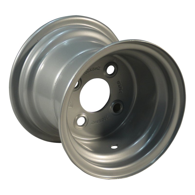 pneu + roue 18x9.50-8 7.00Bx8H2 ET-2 60/100/4 métal KT-123 gris argent