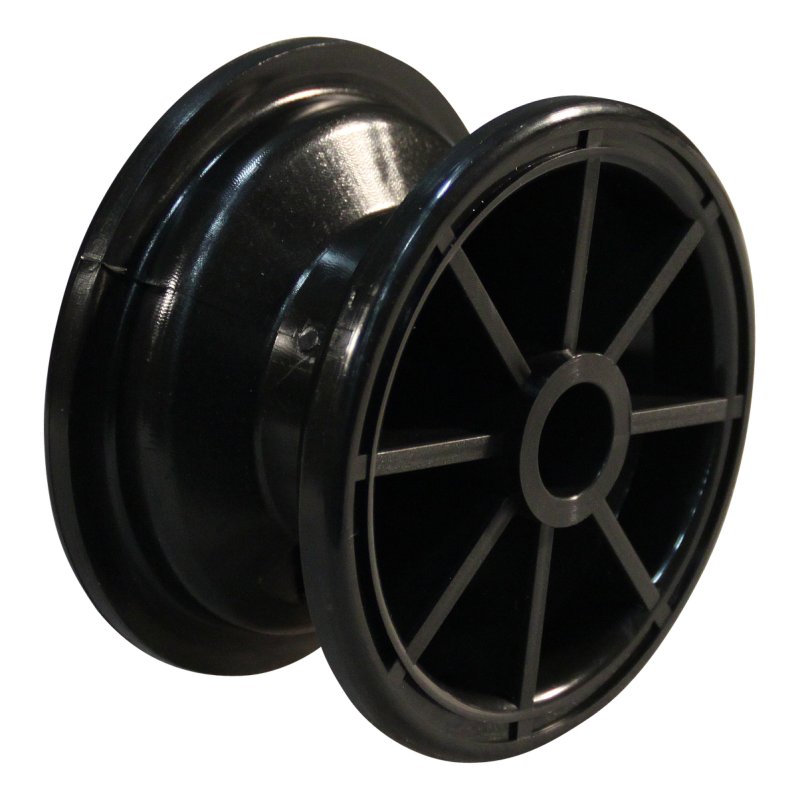 pneu + roue 3.00-4 2.10x4 ET0 palier lisse Ø20 NL75mm plastique S-2303 noir