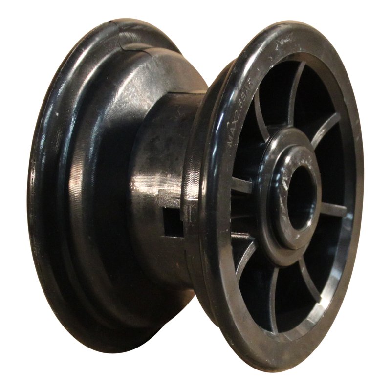 pneu + roue 3.00-4 2.10x4 roulement à rouleaux Ø20 NL75mm plastique S-2303 noir