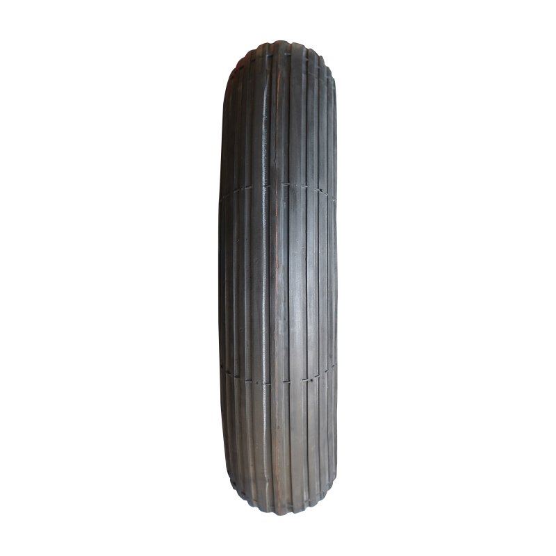 pneu + roue 3.50-8 2.50Ax8 NL75mm plastique V-5501 Rouge