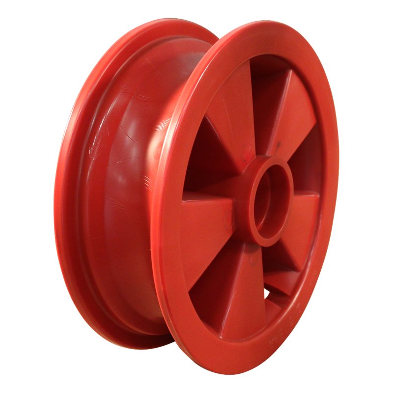 pneu + roue 4.80/4.00-8 2.50Ax8 ET0 NL88mm plastique V-6602 Rouge