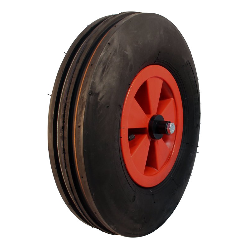 pneu + roue 4.80/4.00-8 2.50Ax8 NL75mm plastique V-8502 Rouge