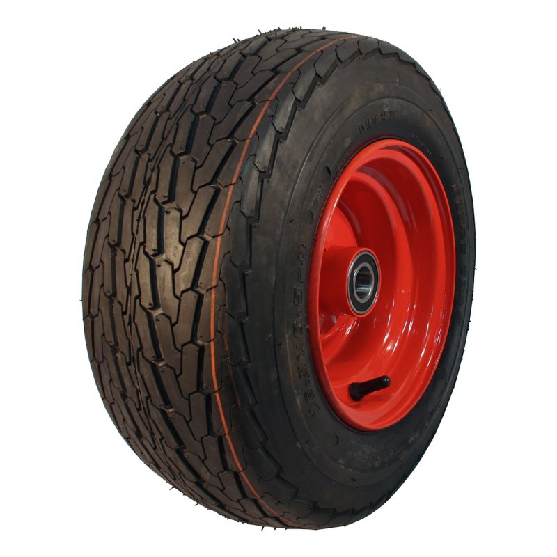 pneu + roue 16.5x6.5-8 5.50Bx8H2 ET0 NL100mm métal KT-705 Rouge