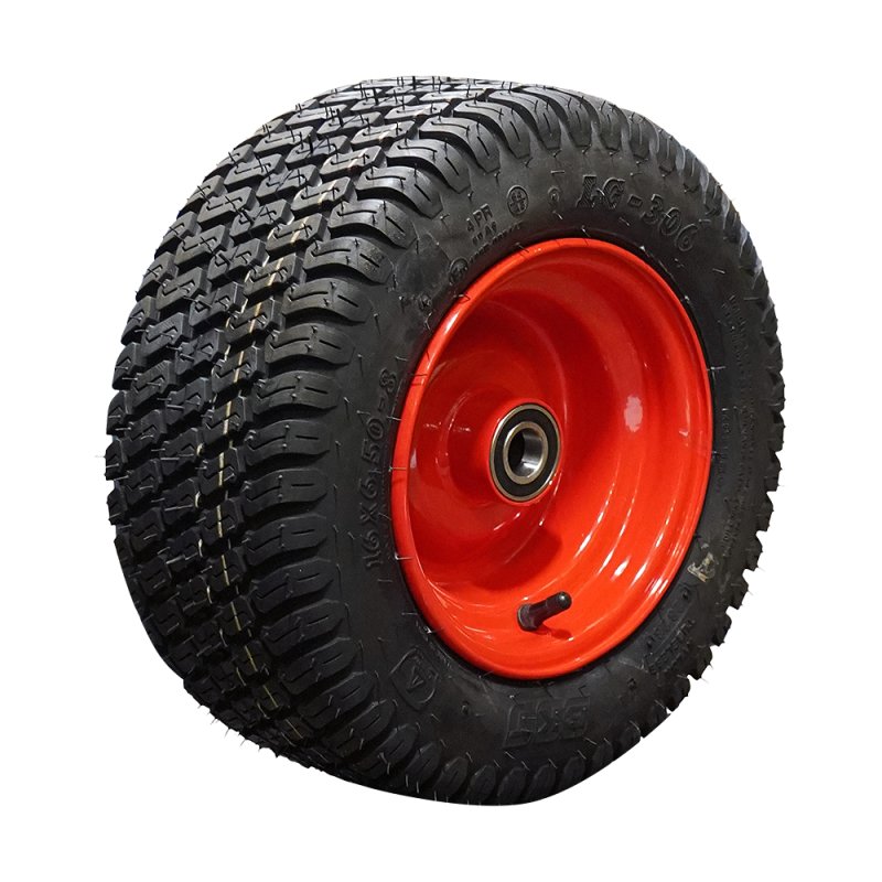 pneu + roue 16x6.50-8 5.50Bx8H2 ET0 NL100mm métal LG-306 Rouge