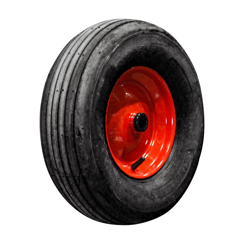 pneu + roue 16x6.50-8 2.50Ax8 ET0 roulement à rouleaux Ø25 NL75mm métal V-3503 Rouge