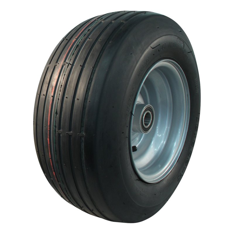 pneu + roue 16x6.50-8 5.50Bx8H2 ET0 NL100mm métal V-3503 Rouge