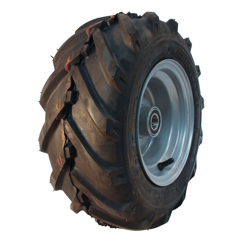pneu + roue 16x6.50-8 5.50Ax8H2 ET0 NL90mm métal V-8501 gris
