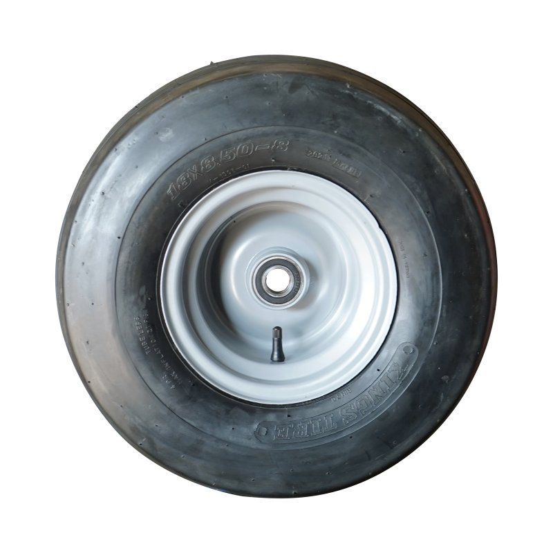 pneu + roue 18x8.50-8 7.00Ax8H2 ET0 NL90mm métal V-3503 gris