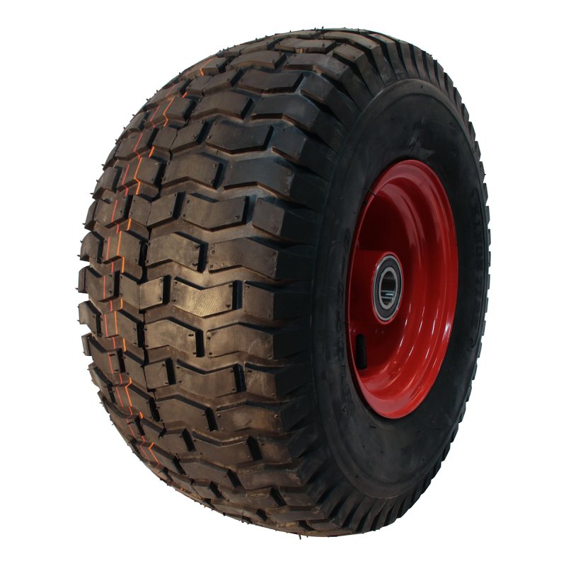 pneu + roue 18x9.50-8 7.00Bx8H2 ET0 NL150mm métal V-3502 Rouge ET0