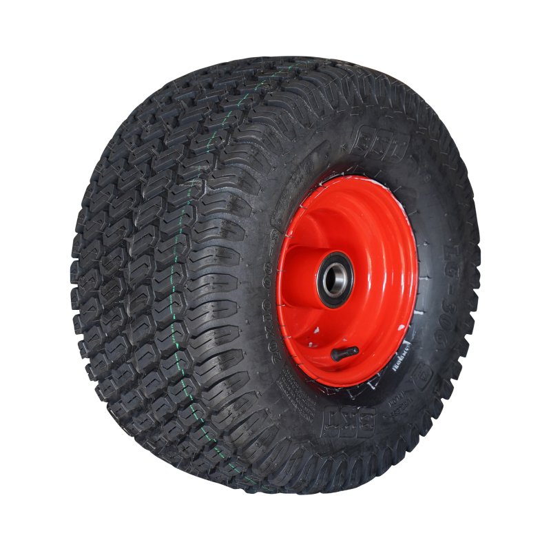 pneu + roue 20x10.00-8 7.00Bx8H2 ET0 NL150mm métal LG-306 Rouge