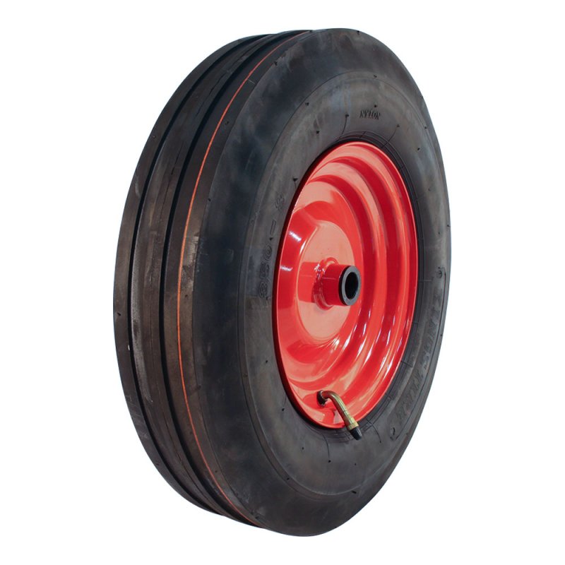 pneu + roue 3.50-8 2.50Ax8H2 ET0 NL69mm métal V-8502 Rouge