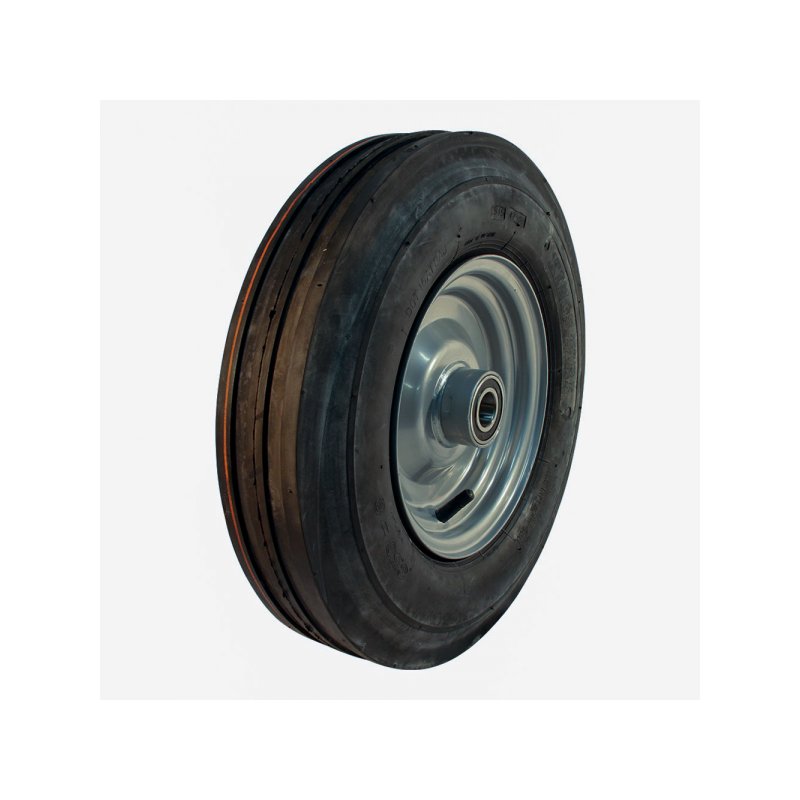 pneu + roue 3.50-8 2.50Ax8H2 ET0 NL90mm métal V-8502 gris