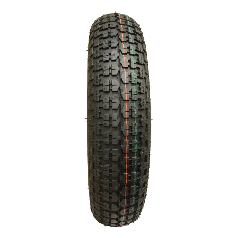 pneu + roue 3.50-8 2.50Ax8H2 ET0 NL100mm métal V-9128 Rouge
