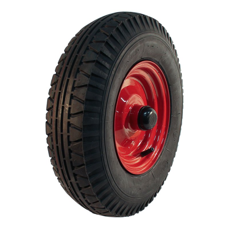 pneu + roue 4.00-8 2.50Ax8H2 ET-17 NL88mm métal V-40 Rouge