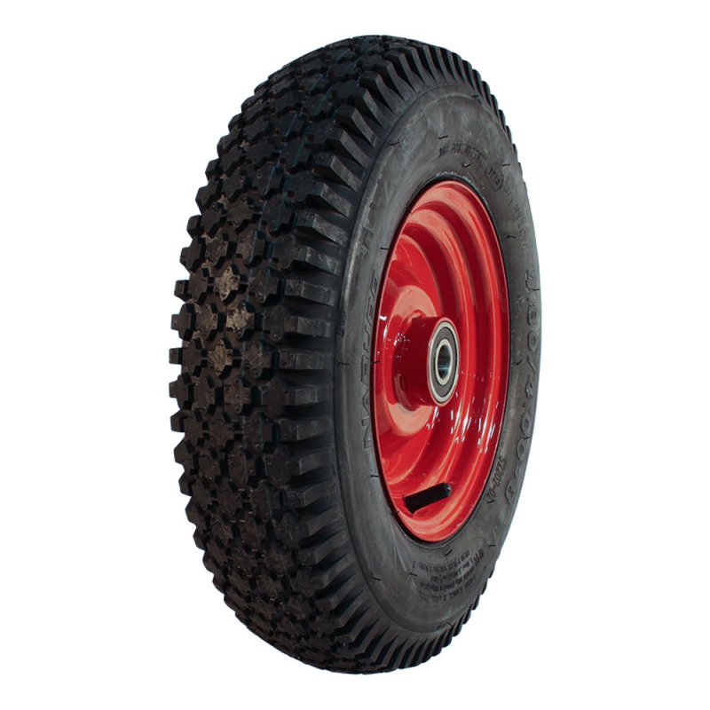pneu + roue 4.80/4.00-8 2.50Ax8 ET0 NL75mm métal S-2202 Rouge