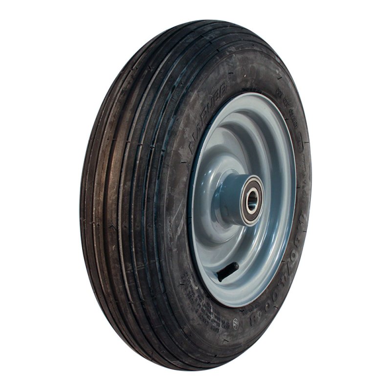 pneu + roue 4.80/4.00-8 3.00Dx8H2 ET0 NL100mm métal S-2301 gris