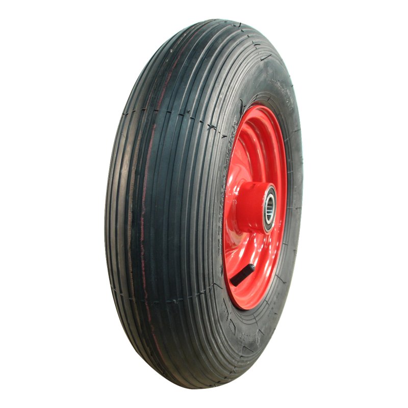 pneu + roue 4.80/4.00-8 2.50Ax8H2 ET0 NL100mm métal V-5501A Rouge