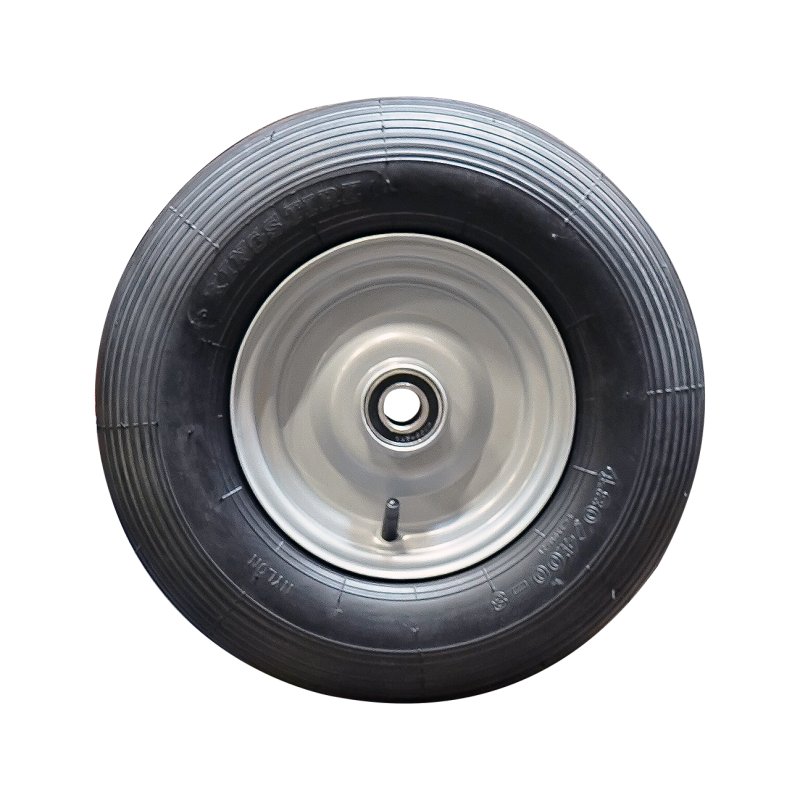 pneu + roue 4.80/4.00-8 2.50Ax8H2 ET0 NL90mm métal V-5501A gris