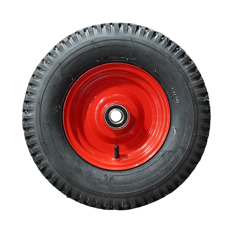 pneu + roue 4.80/4.00-8 2.50Ax8H2 ET0 NL100mm métal V-6602 Rouge