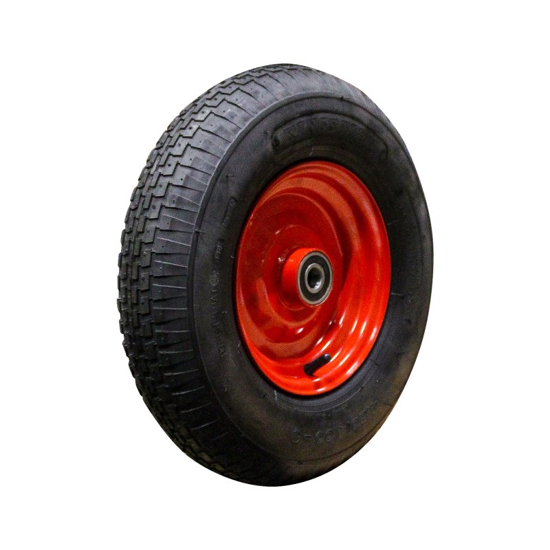 pneu + roue 4.80/4.00-8 2.50Ax8 ET0 NL75mm métal V-6635 Rouge