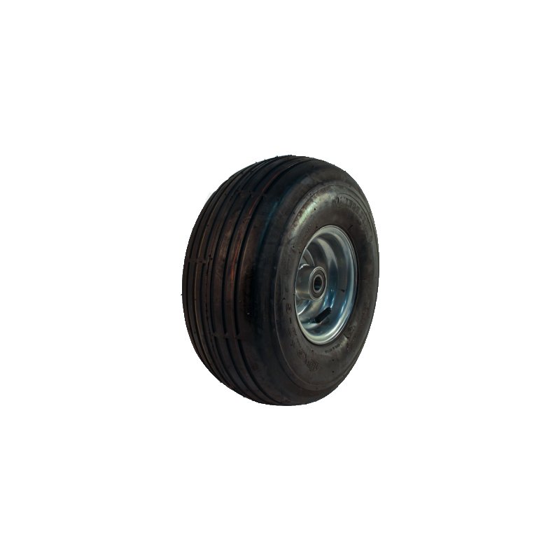 pneu + roue 15x6.00-6 4.50Ax6 ET0 NL90mm métal V-3503HD gris