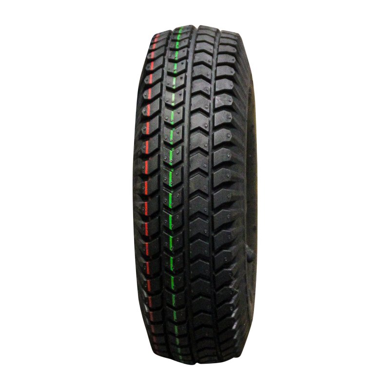 pneu + roue 3.00-4 (260x85) 2.10x4H2 ET0 NL75mm métal C-248 gris