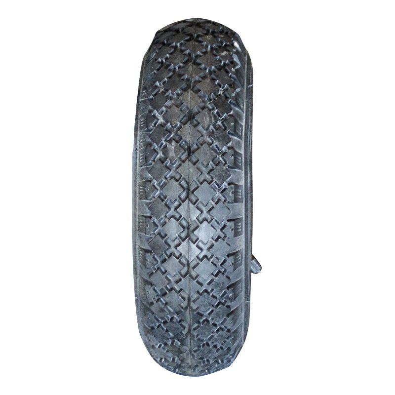 pneu + roue 3.00-4 2.10x4H2 ET0 NL75mm métal V-6605 gris