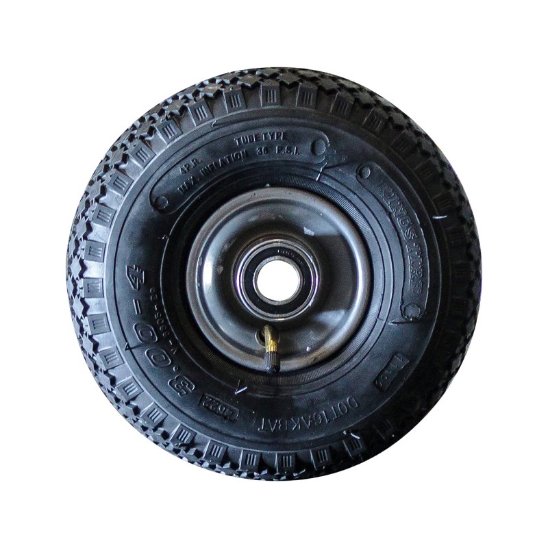 pneu + roue 3.00-4 2.10x4H2 ET0 NL75mm métal V-6605 gris