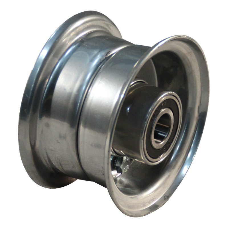 pneu + roue 4.00-4 2.10-4 ET0 roulement à billes Ø20 NL75mm métal V-5501 gris argent