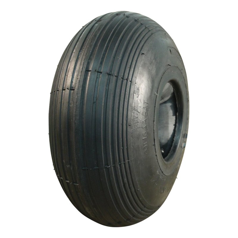 pneu + roue 4.00-4 2.10-4 ET0 roulement à billes Ø20 NL75mm métal V-5501 gris argent