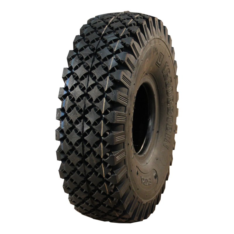 pneu + roue 4.00-4 2.10-4H2 ET0 roulement à billes Ø25 NL75mm métal V-76 extra gris argent