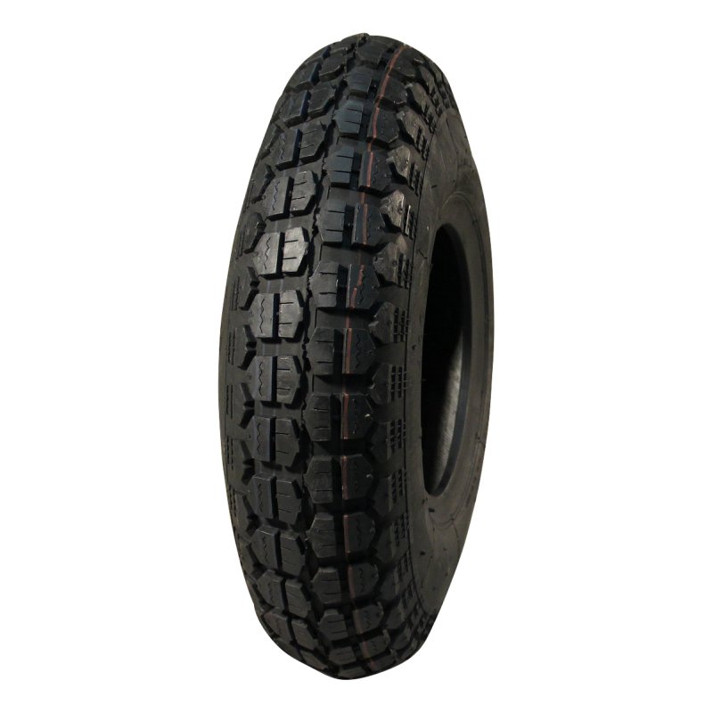 pneu + roue 4.00-6 4.50Ax6 ET0 NL88mm métal V-6632 gris argent