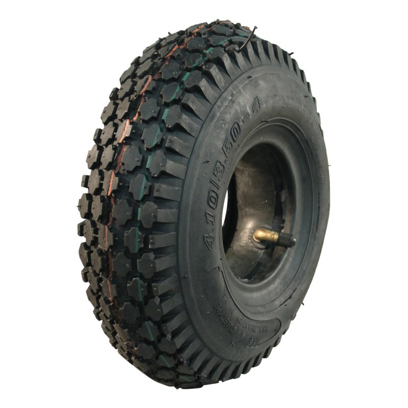 pneu + roue 4.10/3.50-4 2.10x4 ET0 NL69mm métal V-6602 gris