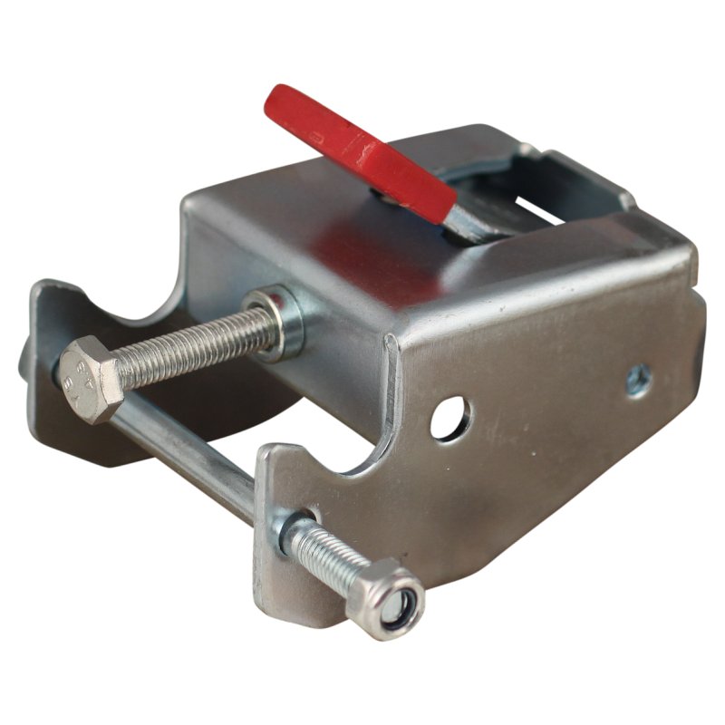 1 frein simple SLO 125-250 acier zingué, capuchon en plastique, rouge signalisation RAL 3020