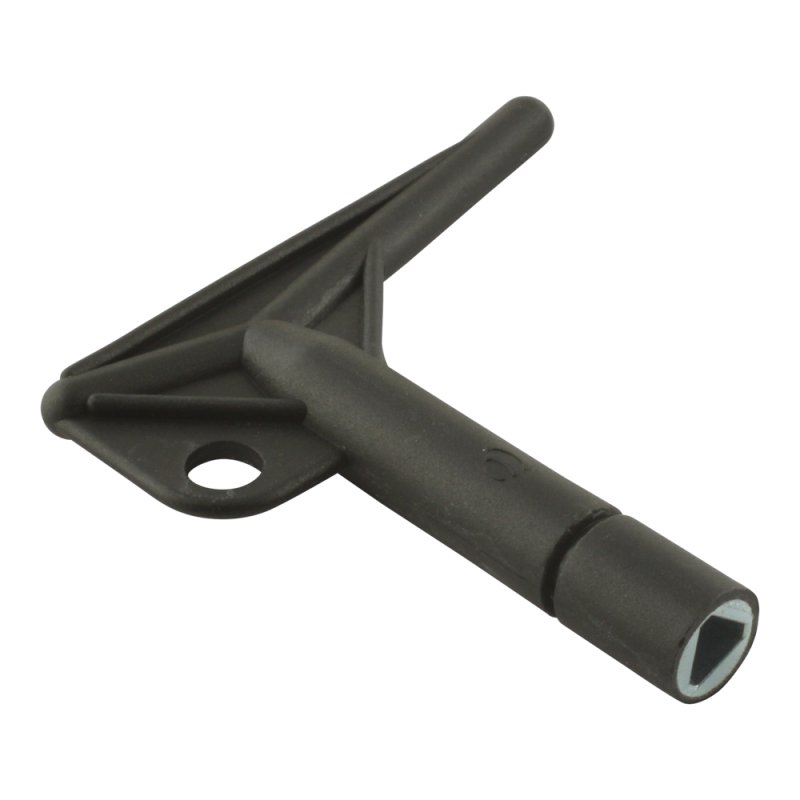 levier en forme de T plastique, noir, hauteur totale 104,4