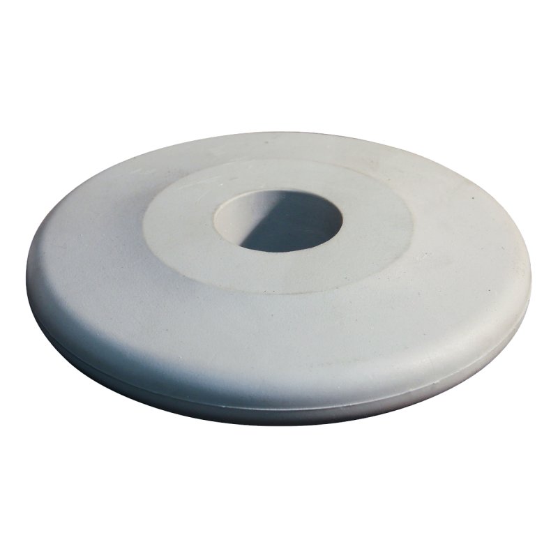 butoir Ø 100 Ø22mm gris argent RAL 7001
