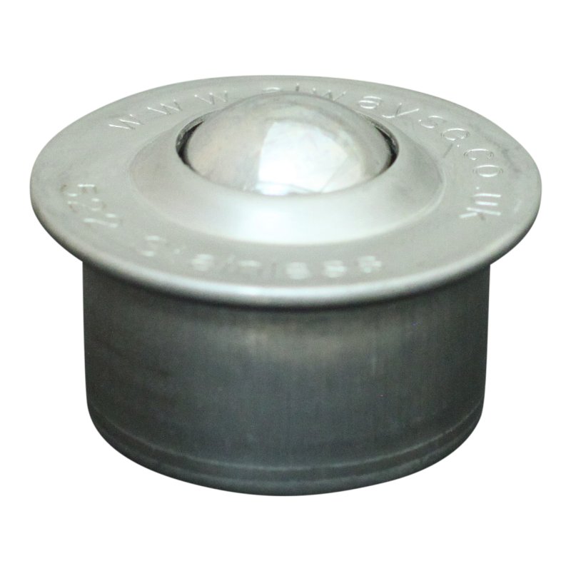 bille de manutention Euro unit 0 (collerette) Ø22,2 type 15 ( roulements en inox, corps en inox)