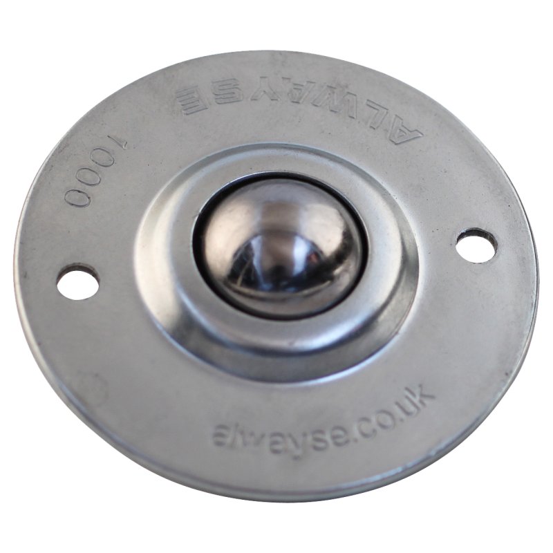 bille de manutention collerette standard Ø25,4 type 13 (bille d'acier, boîtier galvanisé) 4,0