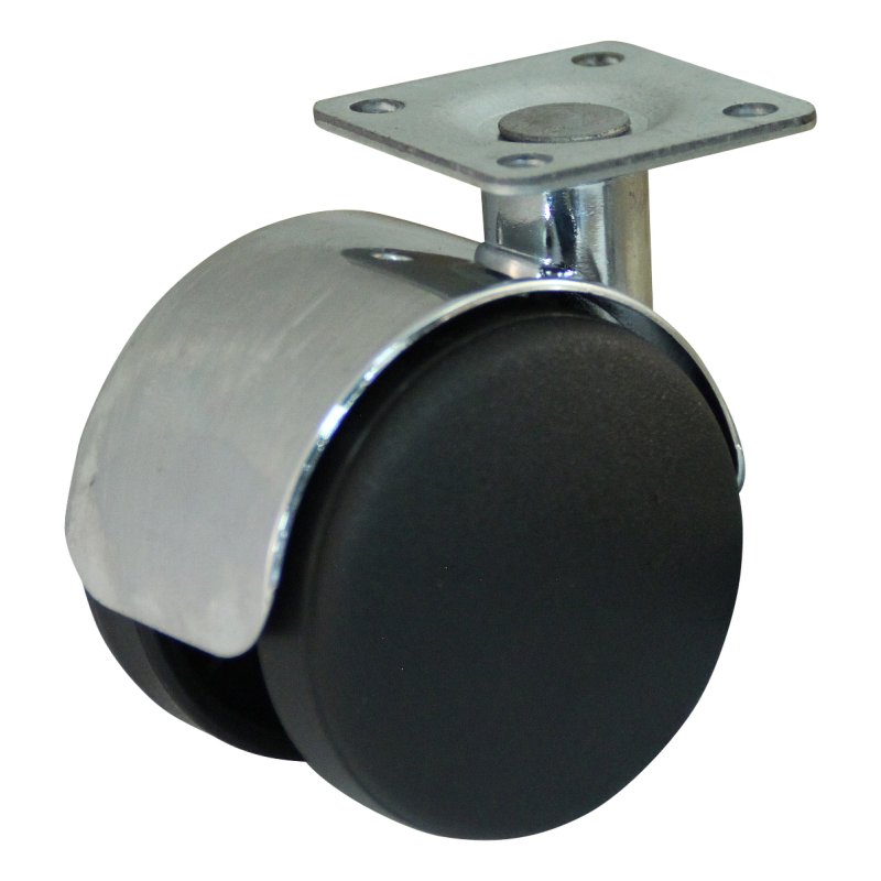 roulette pivotante 50mm serie 65-67 montage de la plaque palier lisse