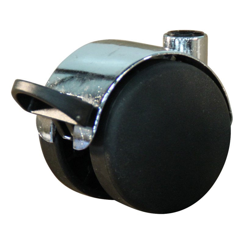 roulette pivotante avec frein 50mm serie 65-67 montage de la plaque palier lisse
