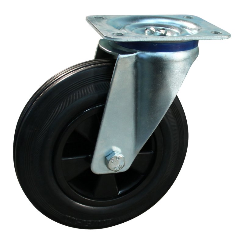 roulette pivotante 160mm série 01 ᠆ 15 montage de la plaque palier lisse