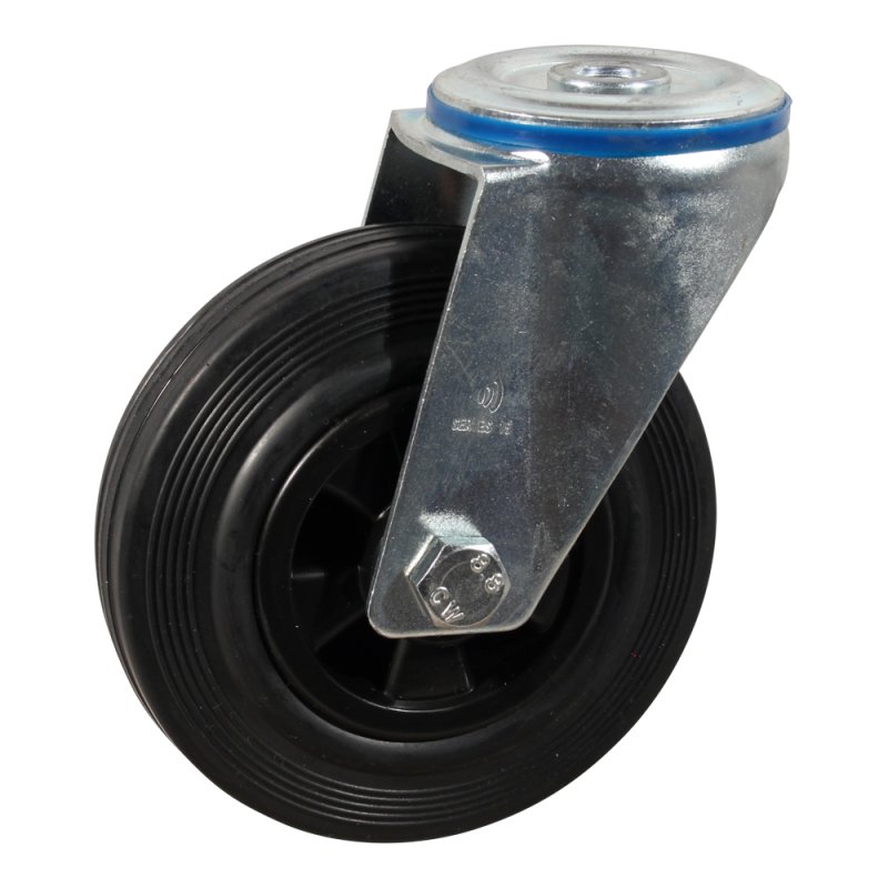 roulette pivotante 200mm série 01 ᠆ 15 trou pour boulon palier lisse