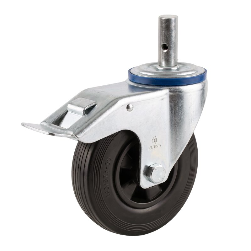 roulette pivotante avec frein 140mm série 01 ᠆ 15 goupille roulement à rouleaux