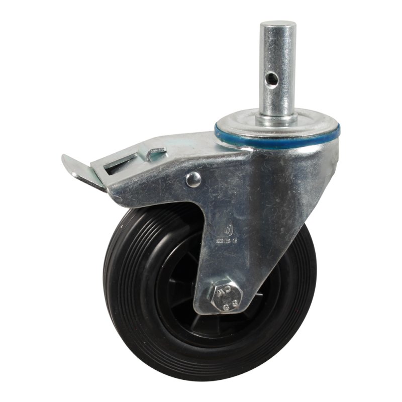 roulette pivotante avec frein 160mm série 01 ᠆ 15 goupille roulement à rouleaux
