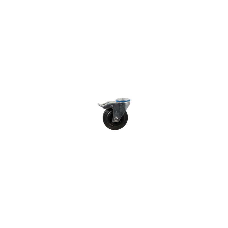 roulette pivotante avec frein 180mm série 01 ᠆ 15 trou pour boulon palier lisse