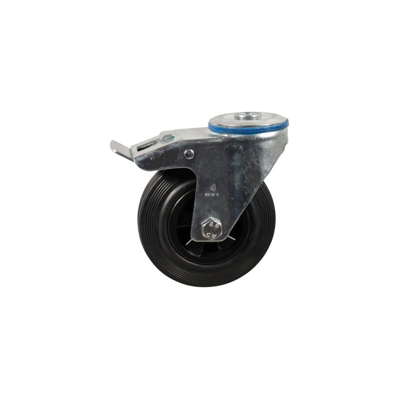 roulette pivotante avec frein 200mm série 01 ᠆ 15 trou pour boulon palier lisse