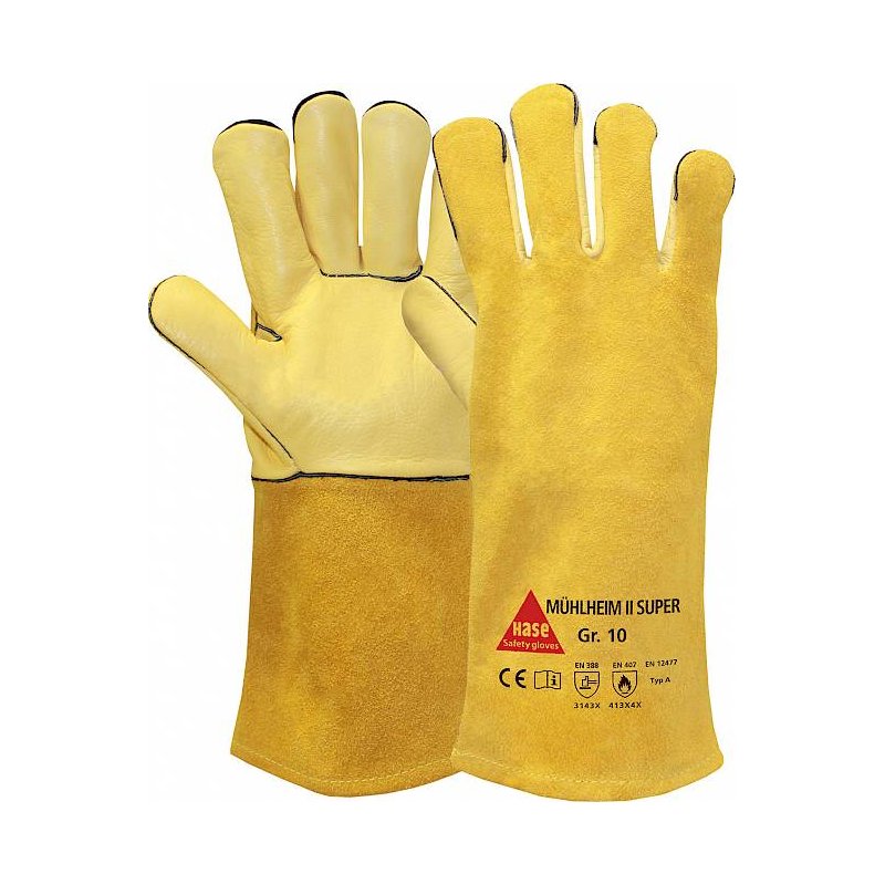 gant de soudage croûte de cuir taille 12