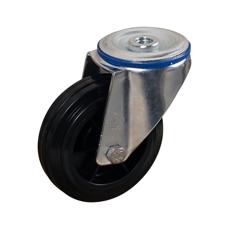 roulette pivotante 100mm série 06 ᠆ 15 trou pour boulon roulement à rouleaux