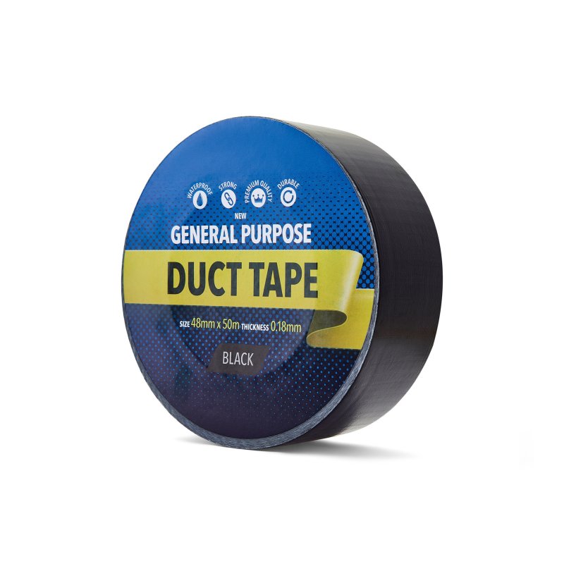 duct tape noir 50m par rouleau