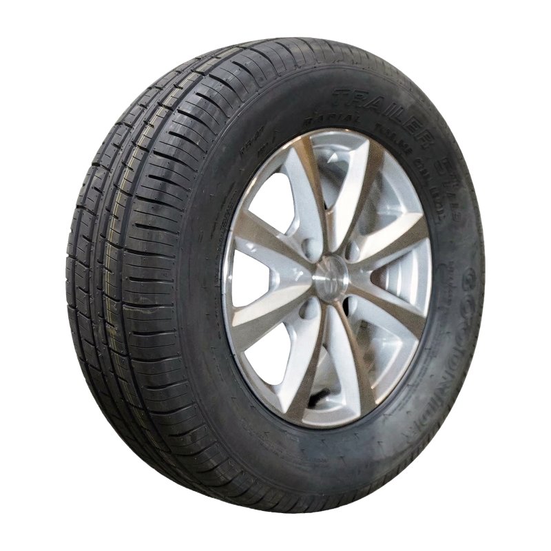 pneu + roue 165 R13C 5Jx13H2 ET30 57/100/4 métal léger ST290 M+S gris argent